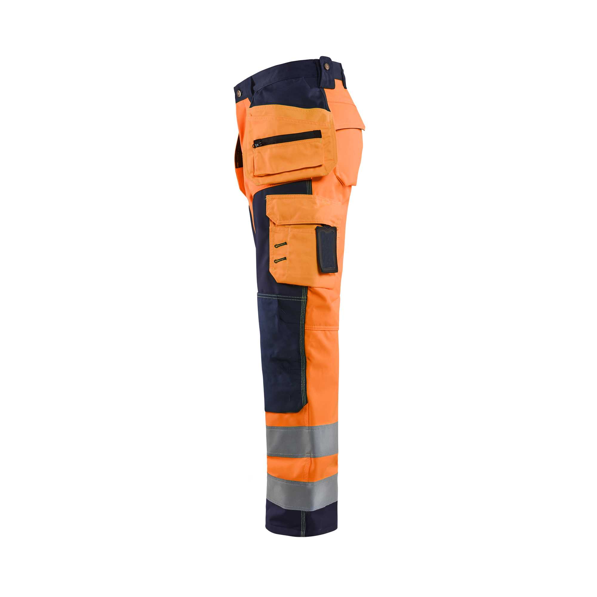 BLAKLADER 15672517 Hi Vis Softshell craftsman trousers Hi Vis Reflective Work Trousers Men - Waterproof